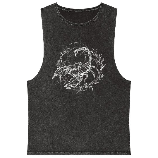 Scorpio Zodiac Mineral Wash Tank Tops Mineral Wash Tank Tops Mineral Wash Tank Tops Mineral Wash Tank Tops design