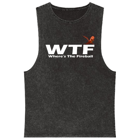 WTF Where's The Fireball Mineral Wash Tank Tops