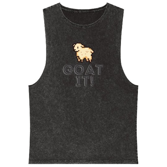 Gamer - Goat it - Level complete Mineral Wash Tank Tops
