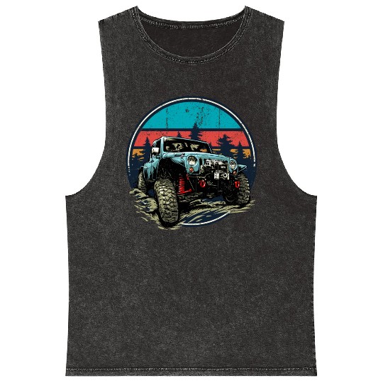 Jeep Offroad Mineral Wash Tank Tops