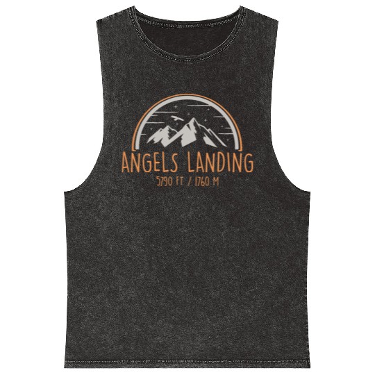 Angels Landing Zion National Park Mountain Hikers Mineral Wash Tank Tops