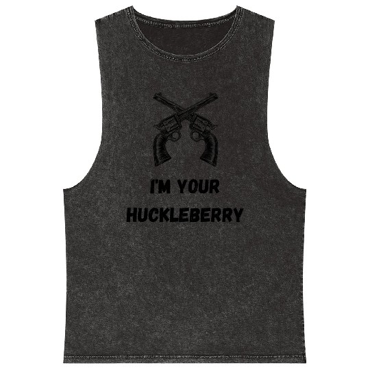 I'm Your Huckleberry Mineral Wash Tank Tops