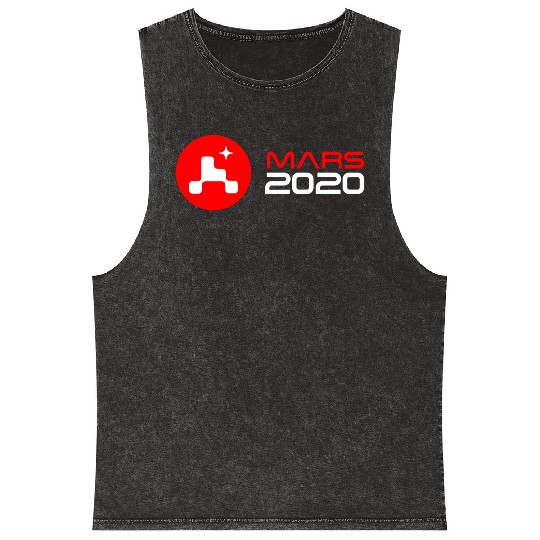 mars perseverance logo Mineral Wash Tank Tops
