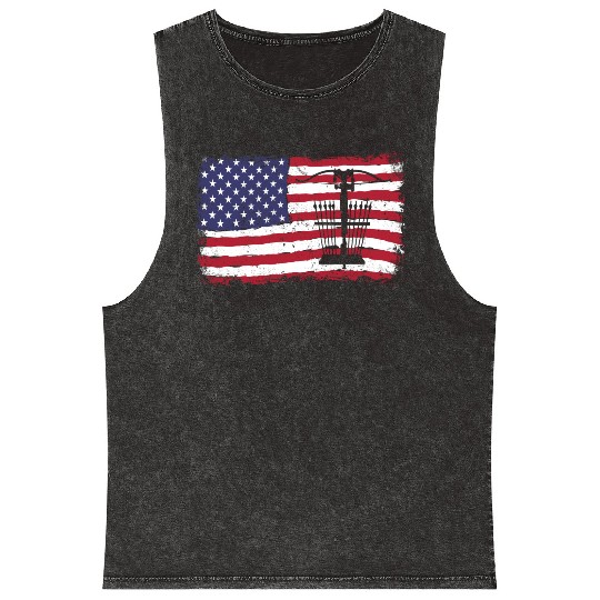 Bow Hunting Archer Archery Hunter Mineral Wash Tank Tops