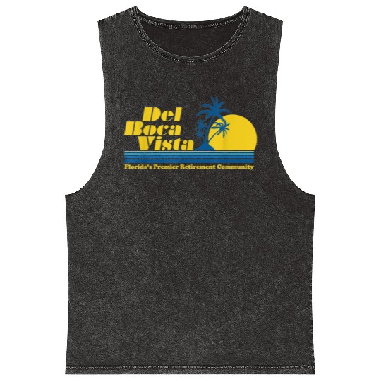Del Boca Vista Retirement Community Funny No 2376 Mineral Wash Tank Tops