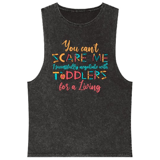 Daycare Teacher Mineral Wash Tank Tops