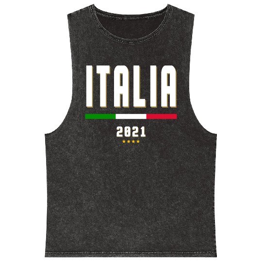 italia Soccer Jersey 2021 - italian Football Mineral Wash Tank Tops