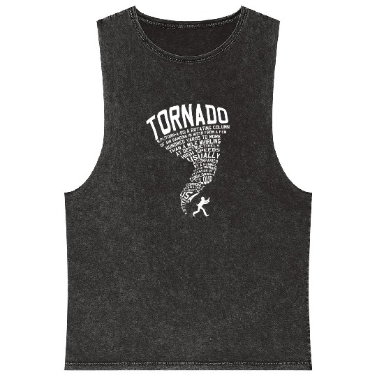 Tornado Storm Chaser Hurricane Wind Weather Gift Mineral Wash Tank Tops