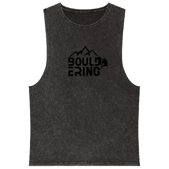Bouldering Saying Boulderers Boulderer Hobby Mineral Wash Tank Tops