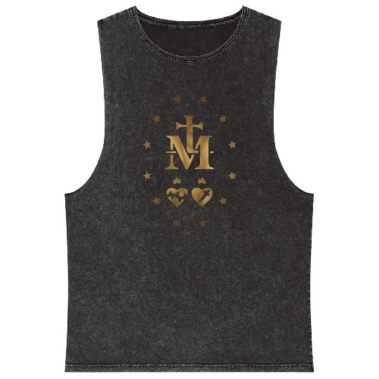 Miraculous Medal Mineral Wash Tank Tops