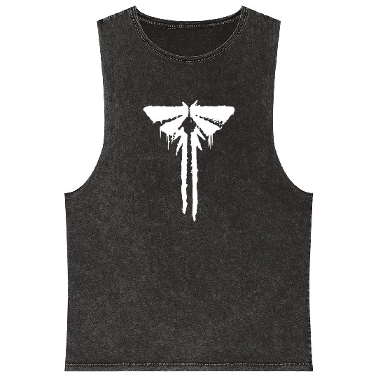 fireflies white Mineral Wash Tank Tops