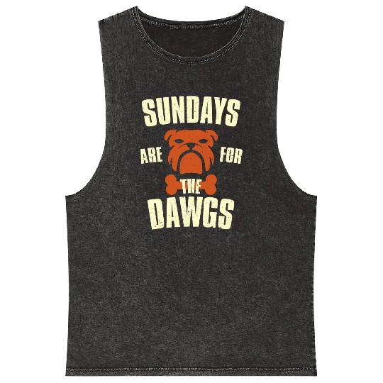 Sundays are for the dogs Cleveland Ohio Mineral Wash Tank Tops