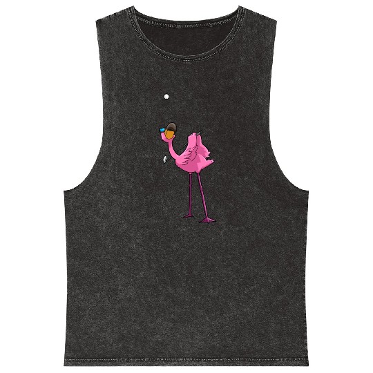 Flamingo Golf Golfing Mineral Wash Tank Tops