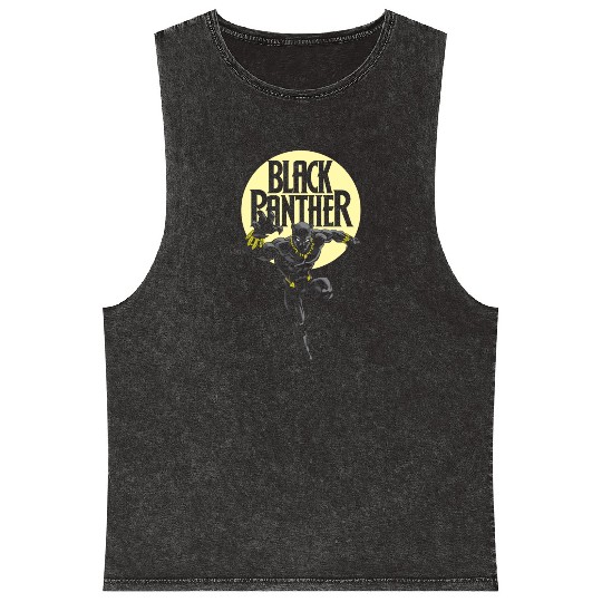 Black Panther Mineral Wash Tank Tops