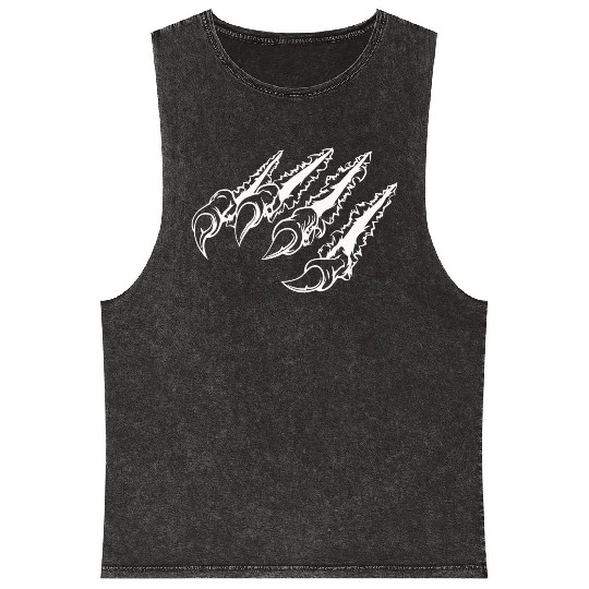 Tiger claws Mineral Wash Tank Tops