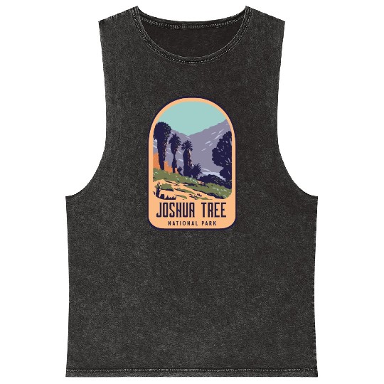 Joshua tree national park retro design Mineral Wash Tank Tops