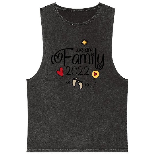 We are Family 2022 Mineral Wash Tank Tops