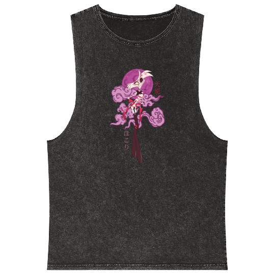 Angel Dust Spider - Hazbin Hotel Mineral Wash Tank Tops