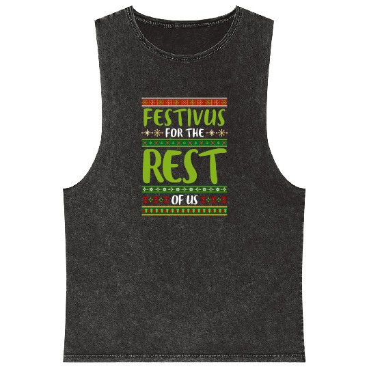Christmas Gift Festivus For The Rest Of Us Mineral Wash Tank Tops