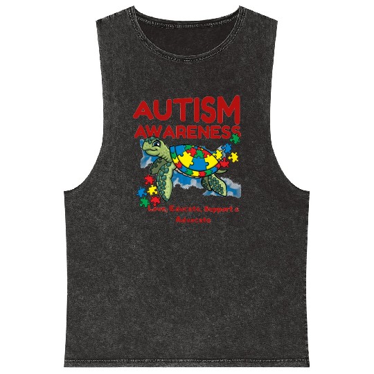 Aunt And Nephew Not Always Eye To Eye Mineral Wash Tank Tops