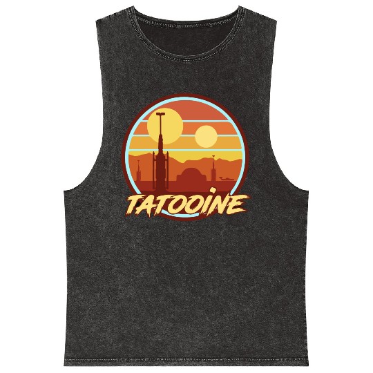 TATOOINE HOLIDAY Mineral Wash Tank Tops