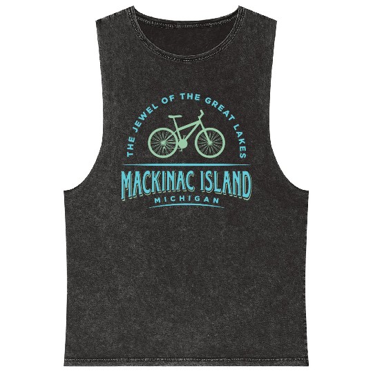Mackinac Island Souvenir Mineral Wash Tank Tops