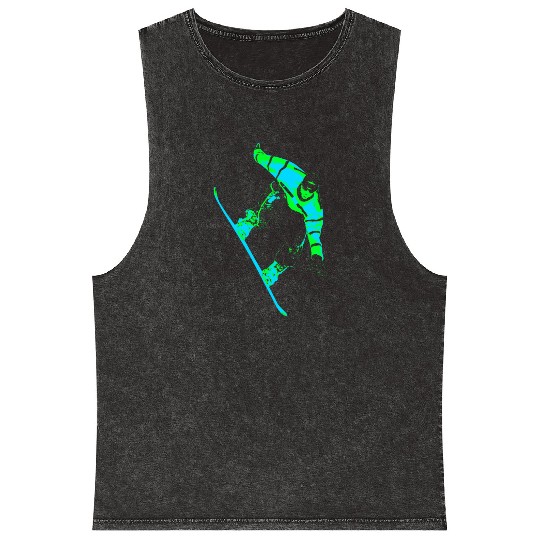 Snowboard Snowboarding Snowboarder Mineral Wash Tank Tops