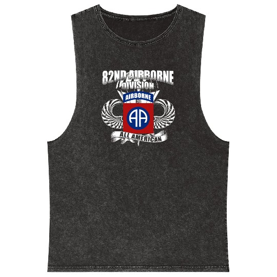 82nd Airborne Division US Army Mineral Wash Tank Tops