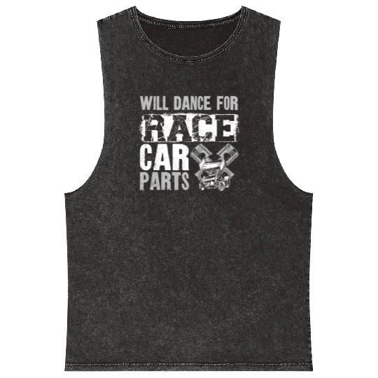 Dirt Track Racing Race Vintage Mineral Wash Tank Tops