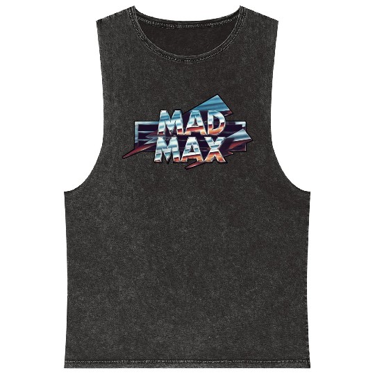 mad max logo Mineral Wash Tank Tops