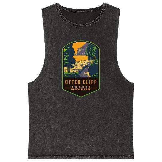 Otter Cliff Acadia National Park Mineral Wash Tank Tops