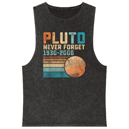 Pluto Never Forget Mineral Wash Tank Tops