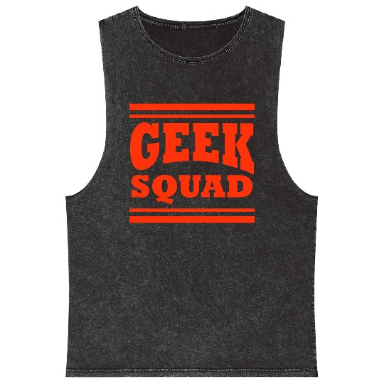 Geek Squad Logo Mineral Wash Tank Tops