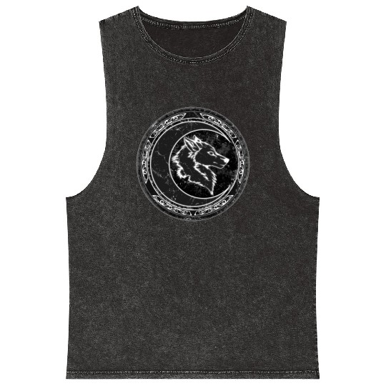 Wolf Moon Mineral Wash Tank Tops