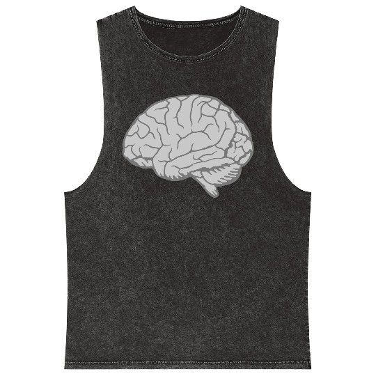 Brain Anatomy Organ Mineral Wash Tank Tops