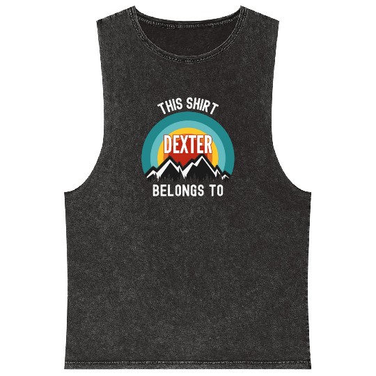 Dexter Mineral Wash Tank Tops, This Mineral Wash Tank Tops Belongs to Dexter