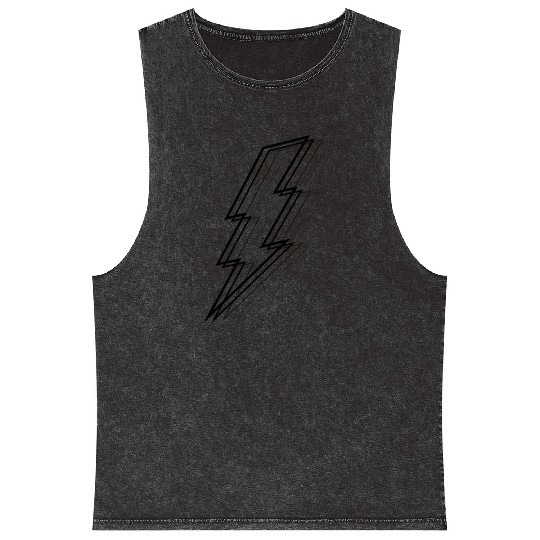 Lightning Bolt Mineral Wash Tank Tops