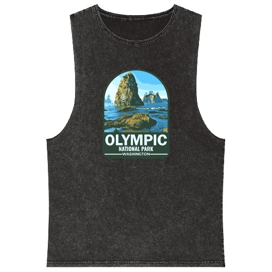 OLYMPIC national park Washington usa Mineral Wash Tank Tops