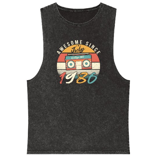 Building Year 1986 In July Mineral Wash Tank Tops