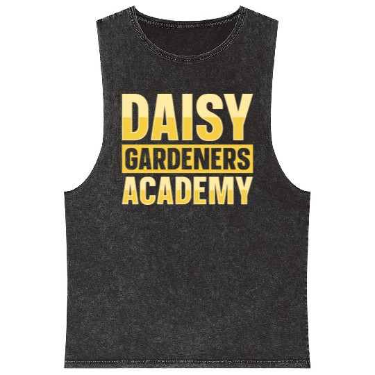 Daisy Garden Gardening Gardener Mineral Wash Tank Tops