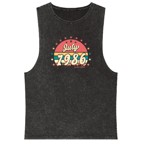 1986 July Best Gift Idea Mineral Wash Tank Tops