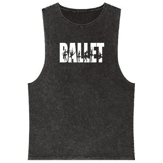 Proud Ballerina Ballet Dancer Gifts Ballet Dance Mineral Wash Tank Tops
