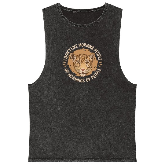 Cheetah Mineral Wash Tank Tops