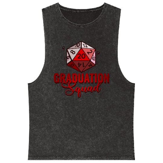 Graduation Squad College Friends School Grad T-Shi Mineral Wash Tank Tops