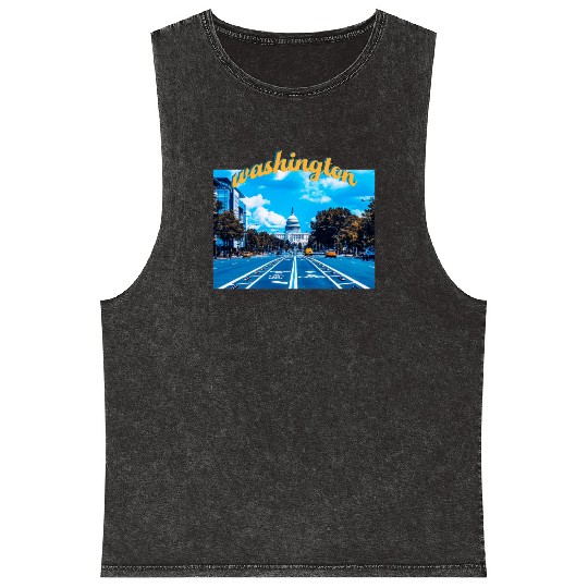 Washington DC Mineral Wash Tank Tops