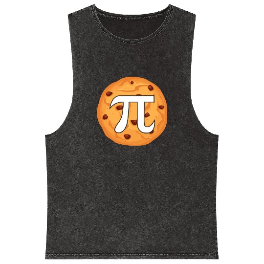 Math Pie Cookie Mineral Wash Tank Tops
