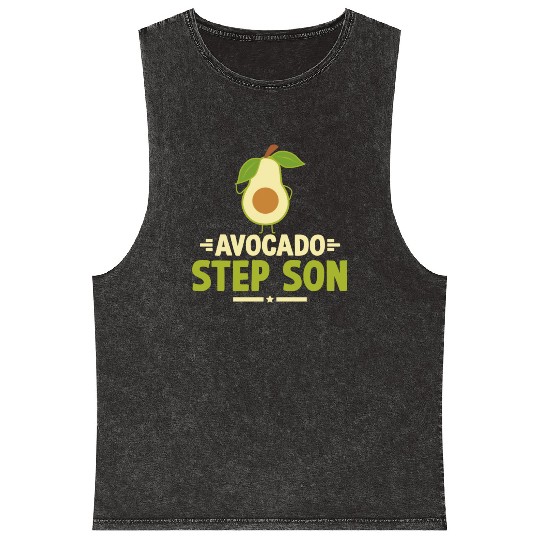 Avocado Lover Avocado Funny Avocado Step Son Gift Mineral Wash Tank Tops