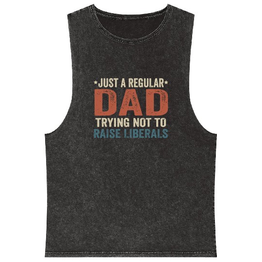 Republican Just A Regular Dad Trying Not To Raise Mineral Wash Tank Tops