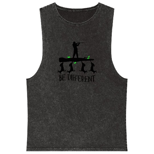 Animal Nature Mountain Deer Hunting Camping Camper Mineral Wash Tank Tops