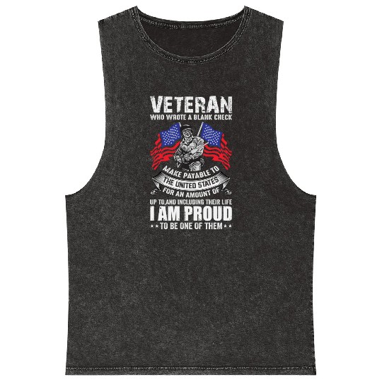 Veterans day celebration. Thank you veterans Mineral Wash Tank Tops